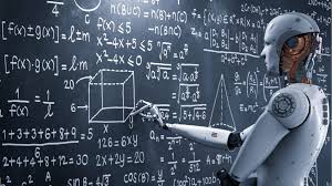 Students learning in a digital classroom with AI tools and smartboards in 2025